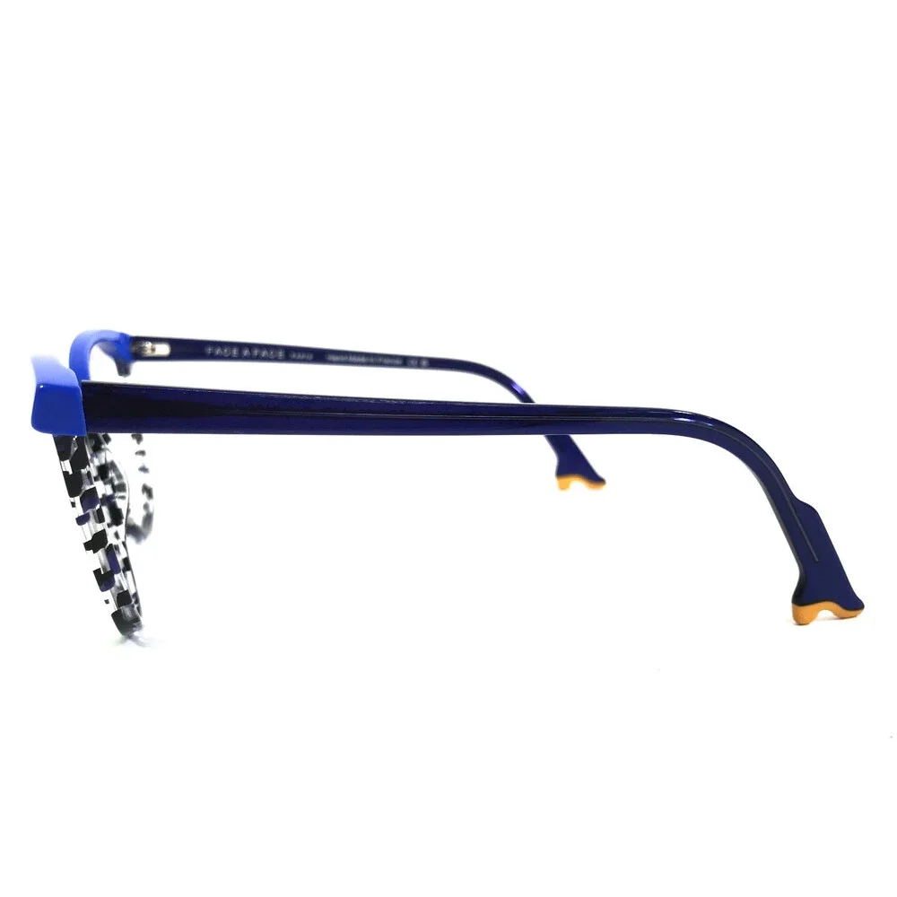 Bocca by Face A Face Eyeglasses Frames KAHLO 3 Col 2162 Flashy Blue 55-16-145